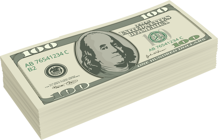 Money realistic dollars